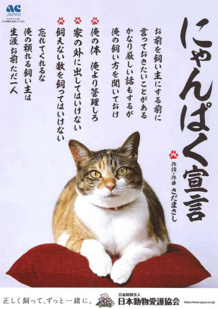 にゃんぱく宣言 Acジャパンのcmの 猫 と 関白宣言 の掛け合わせが可愛すぎるとtwitterで話題に Tanoseek